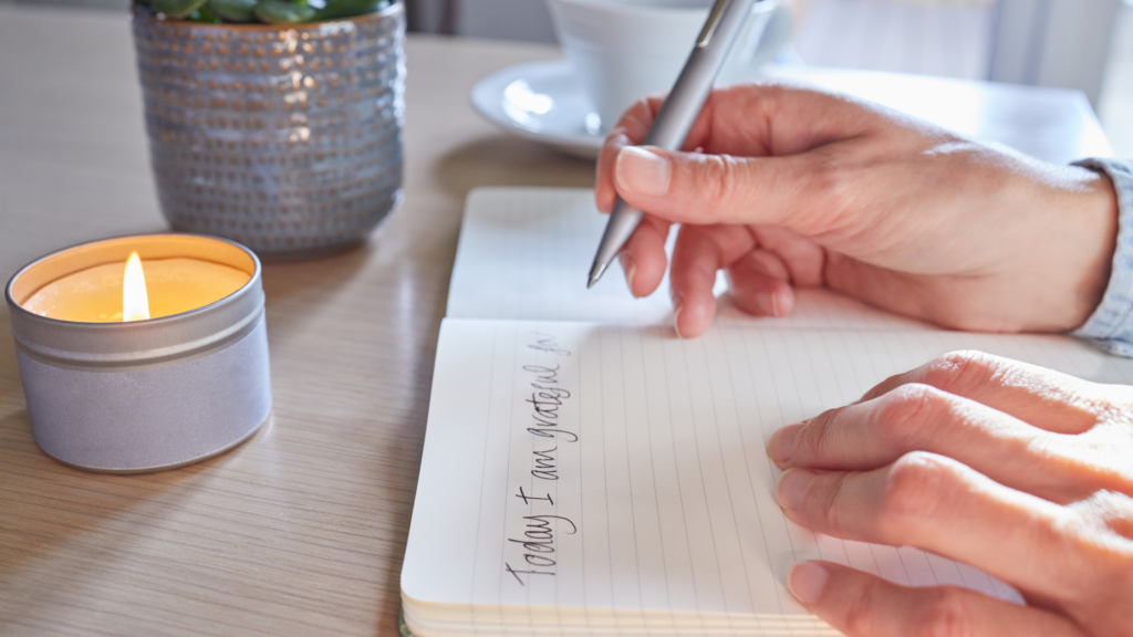 Journaling is one way to help unload your worries and begin to relax.